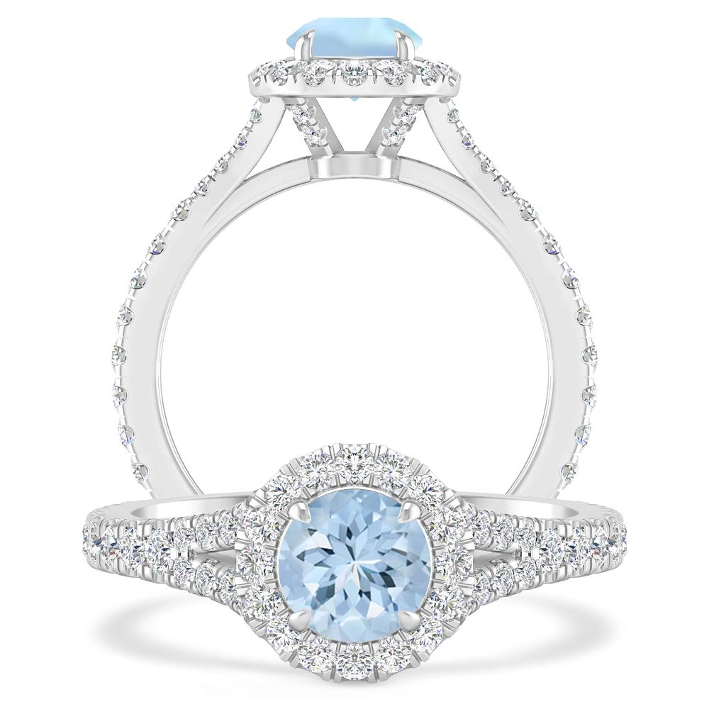 White Gold - Aquamarine