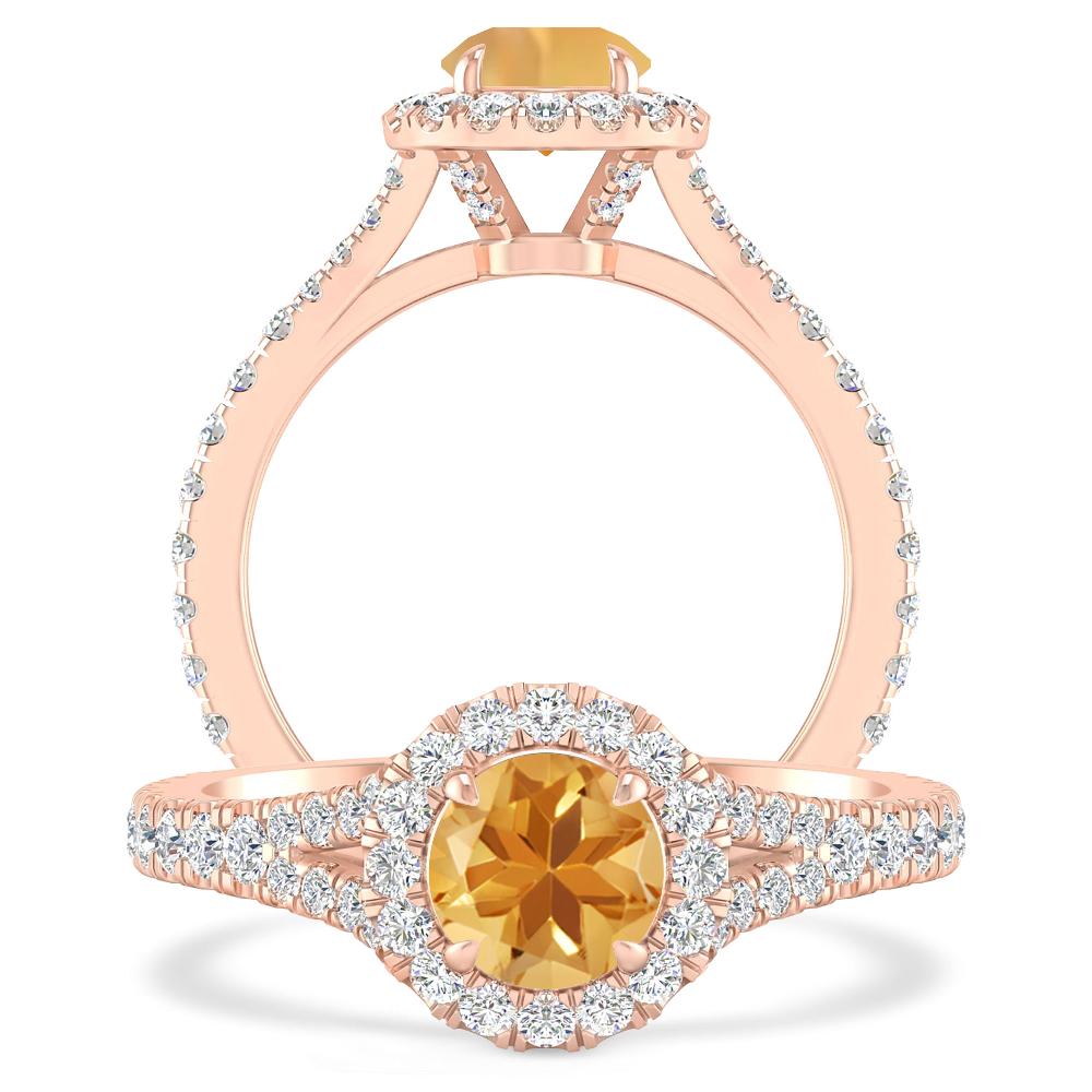 Rose Gold - Citrine