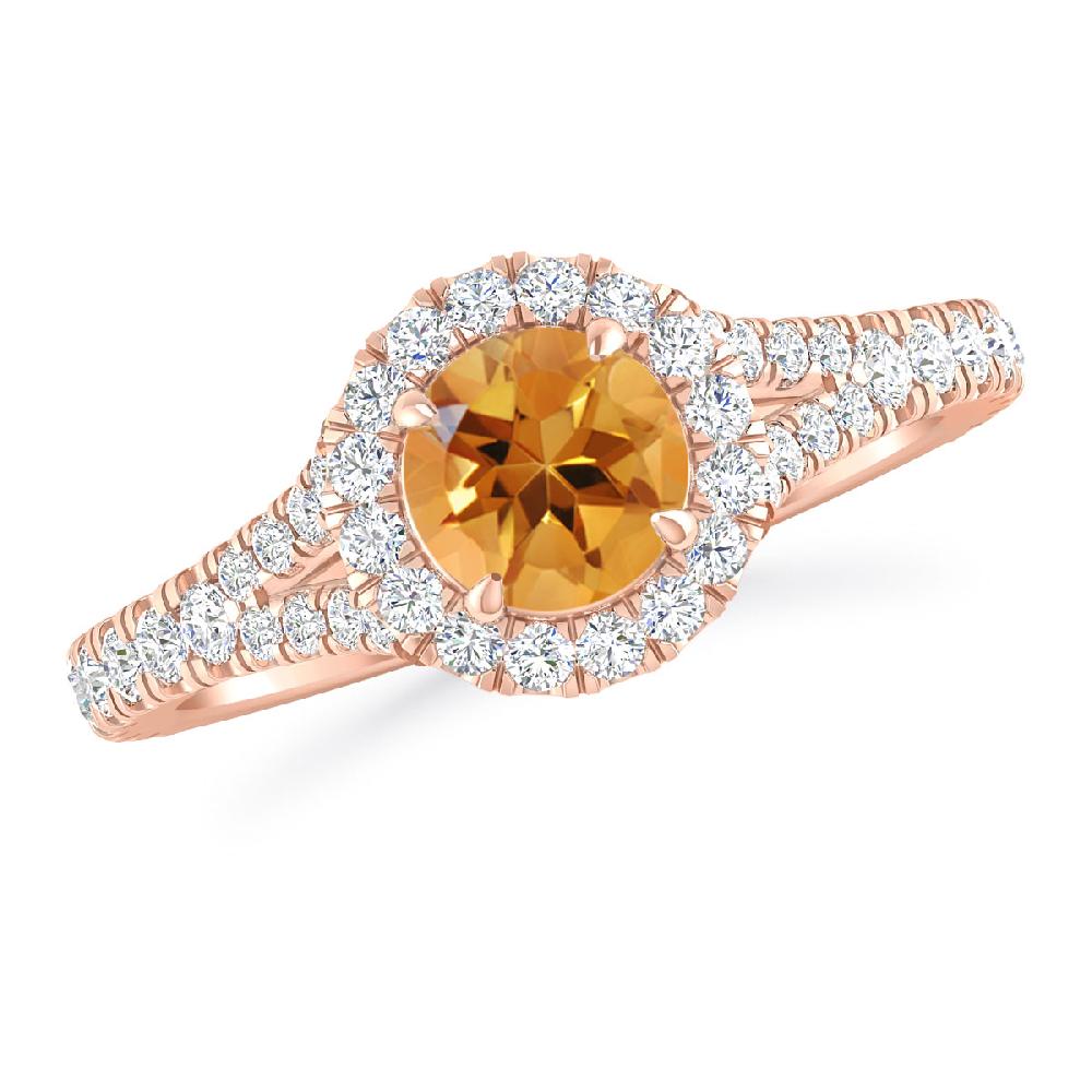 Rose Gold - Citrine