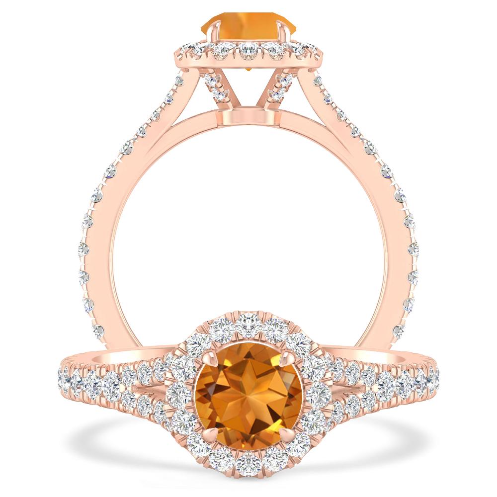 Rose Gold - Citrine