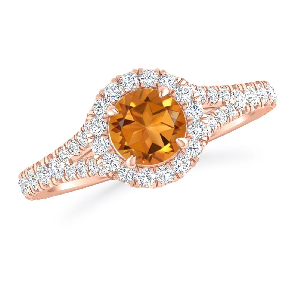 Rose Gold - Citrine