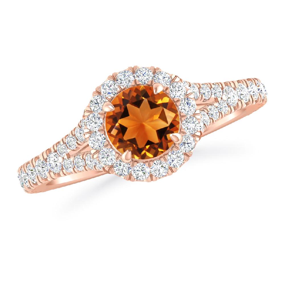 Rose Gold - Citrine