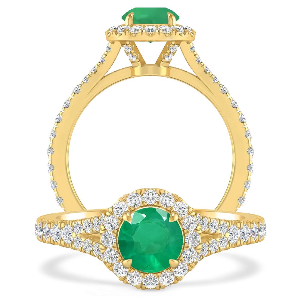 Yellow Gold - Emerald