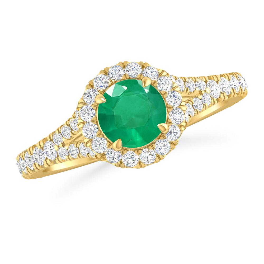 Yellow Gold - Emerald