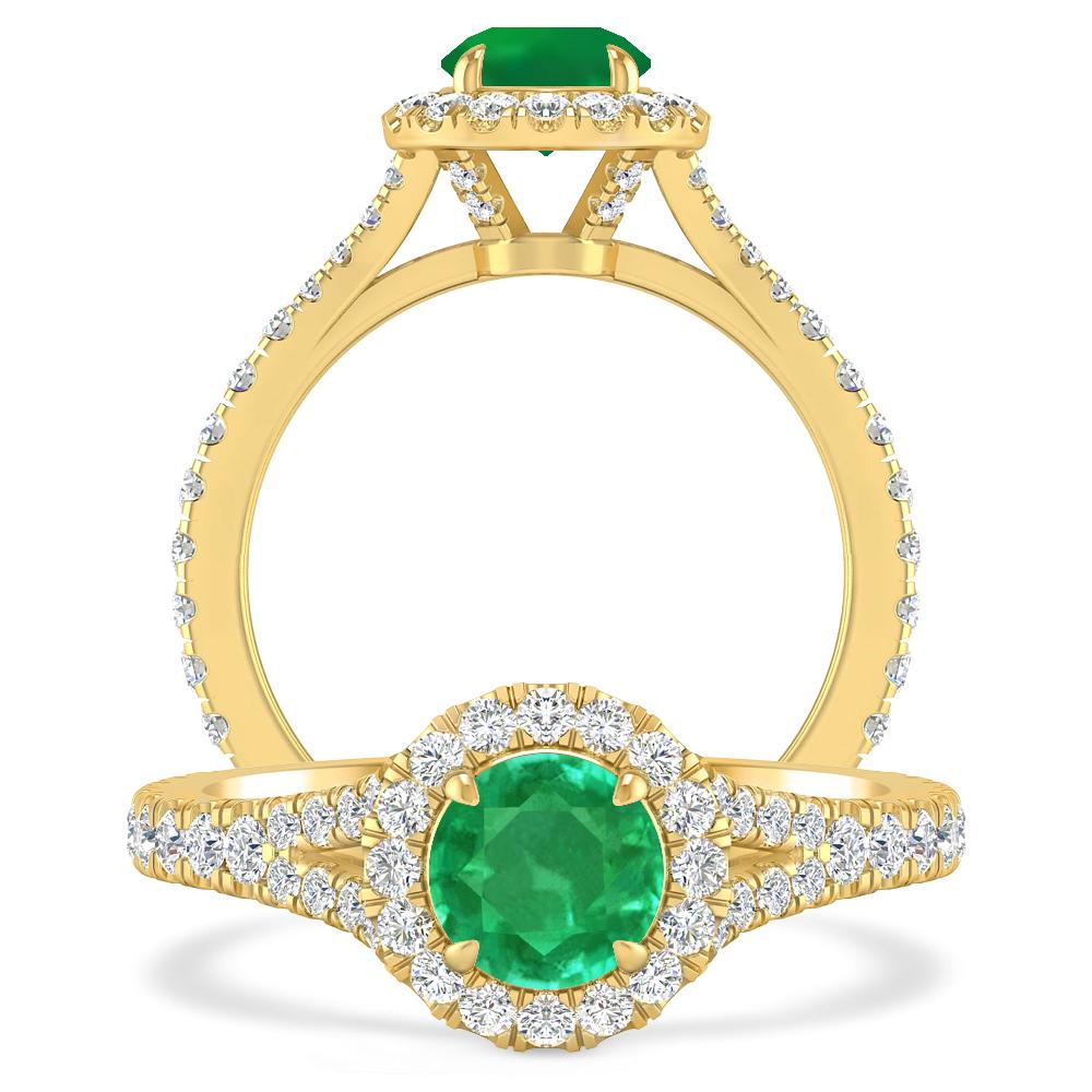 Yellow Gold - Emerald