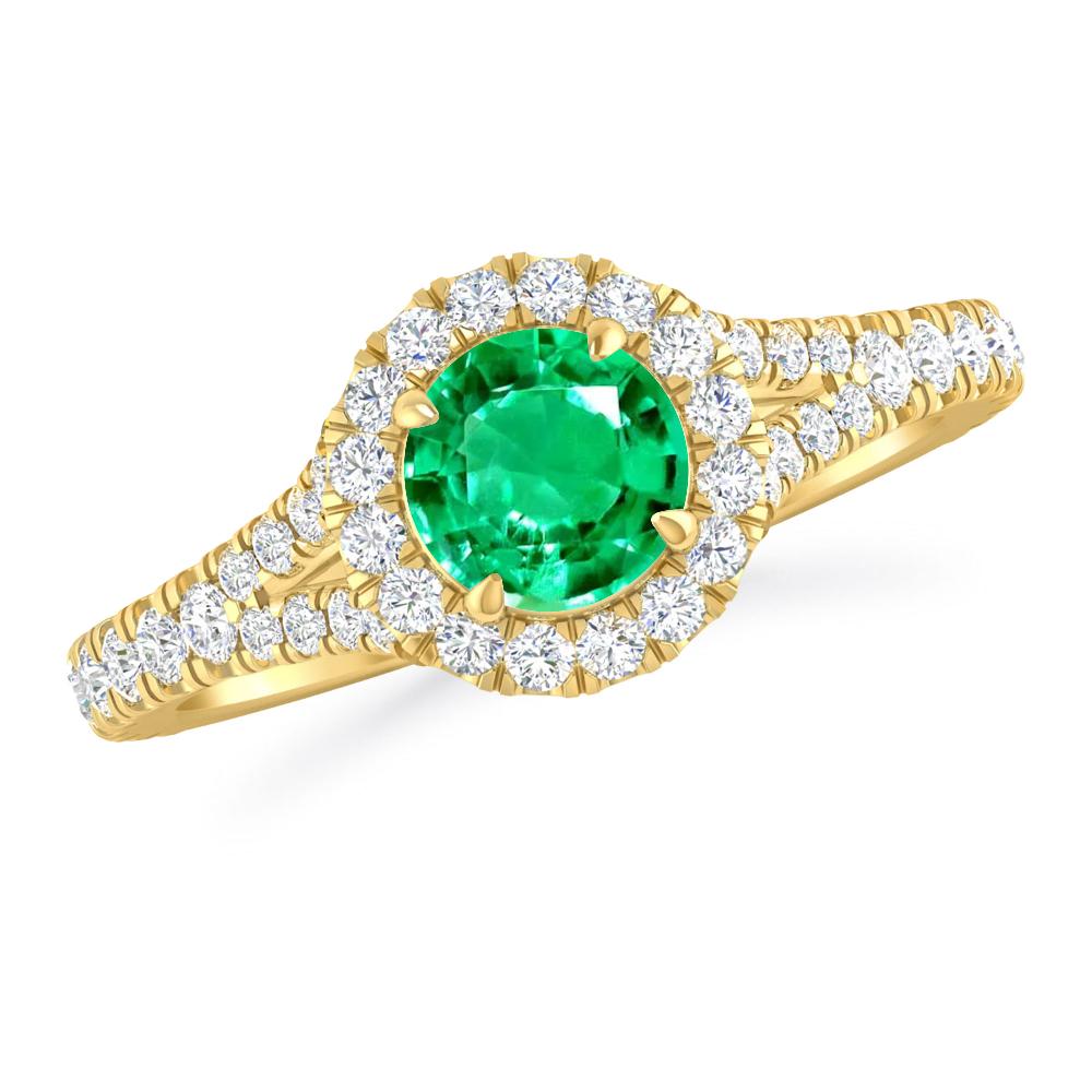 Yellow Gold - Emerald