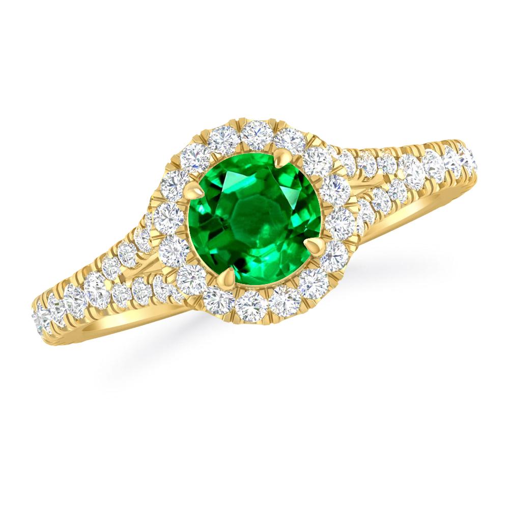 Yellow Gold - Emerald