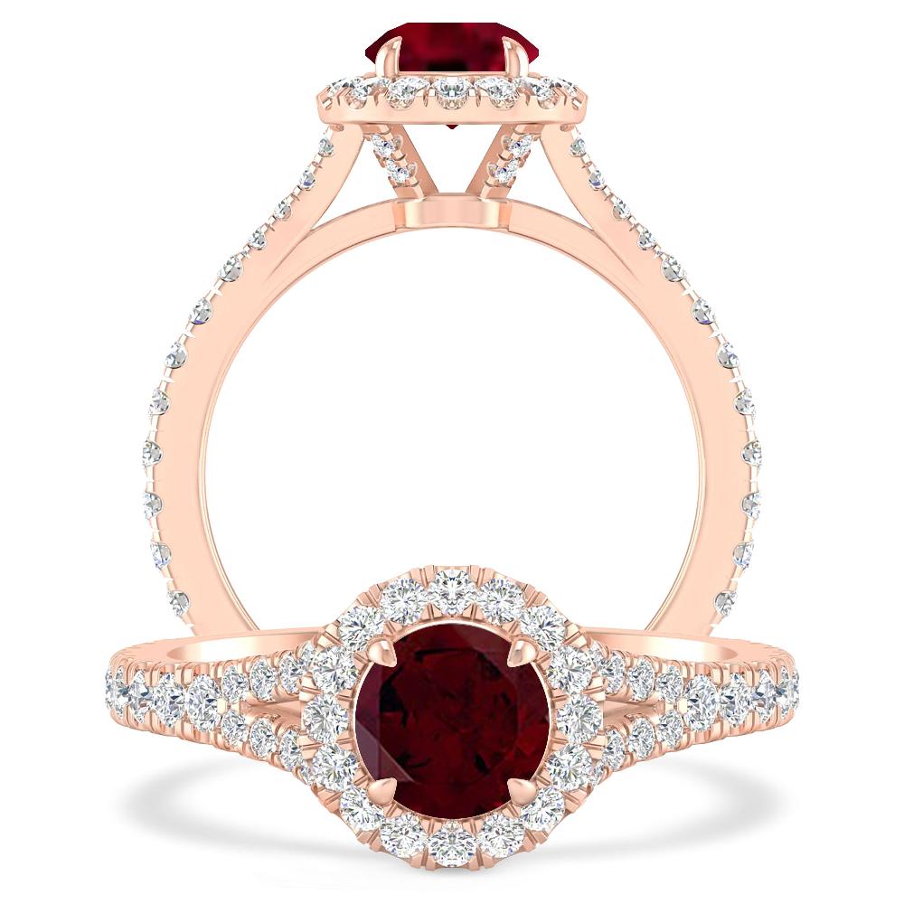 Rose Gold - Garnet