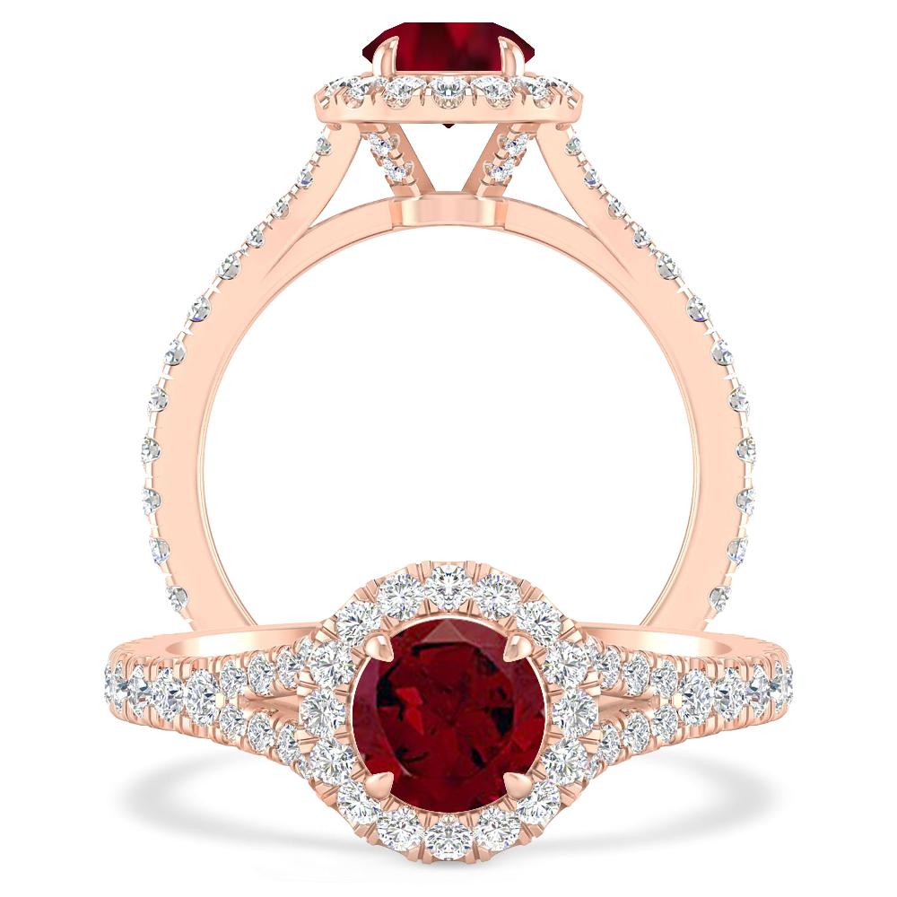 Rose Gold - Garnet