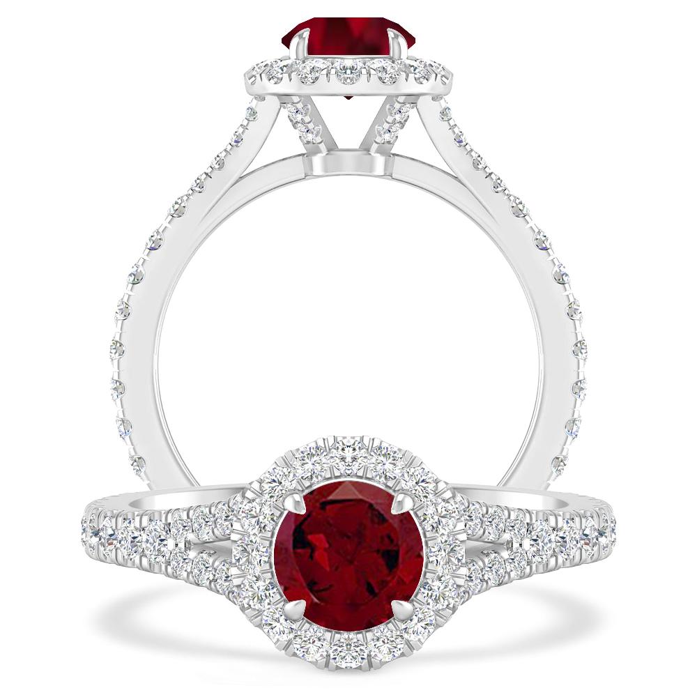 White Gold - Garnet