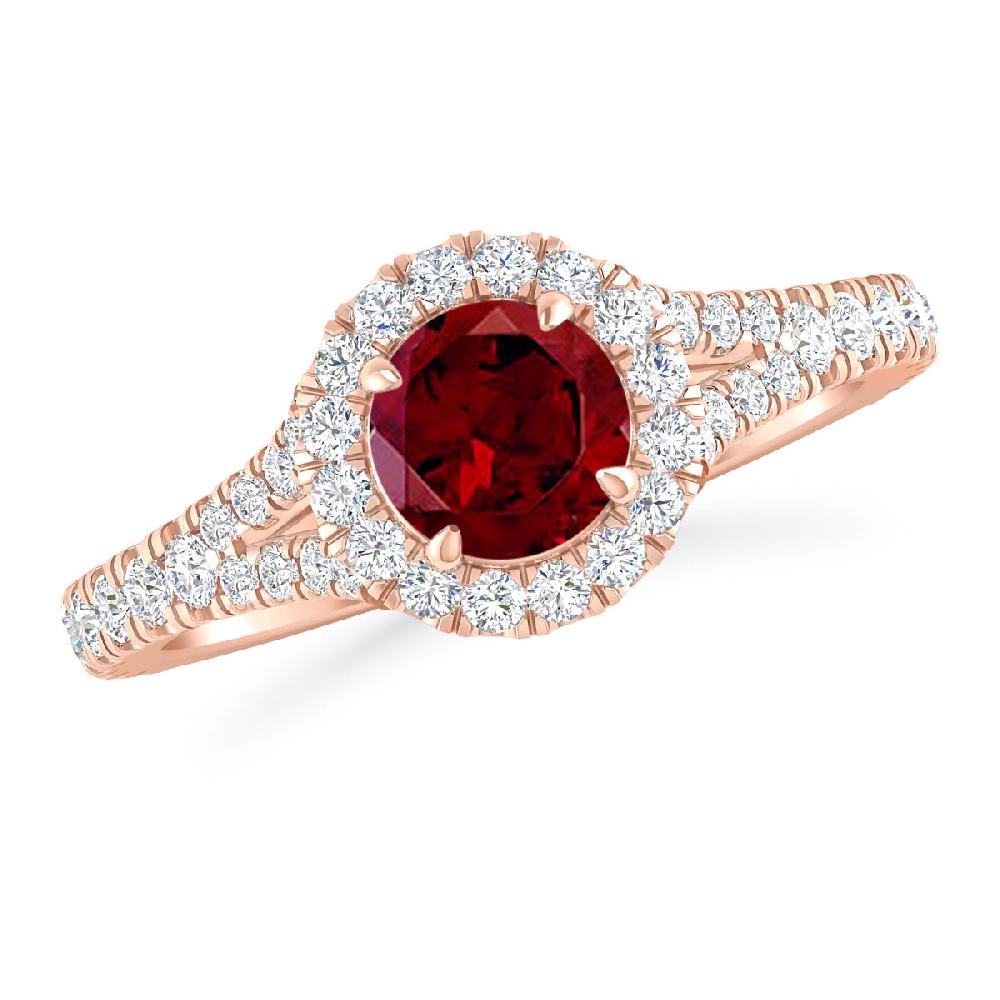 Rose Gold - Garnet