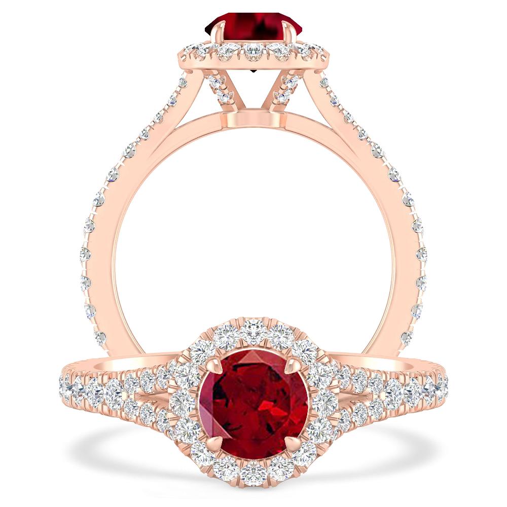 Rose Gold - Garnet