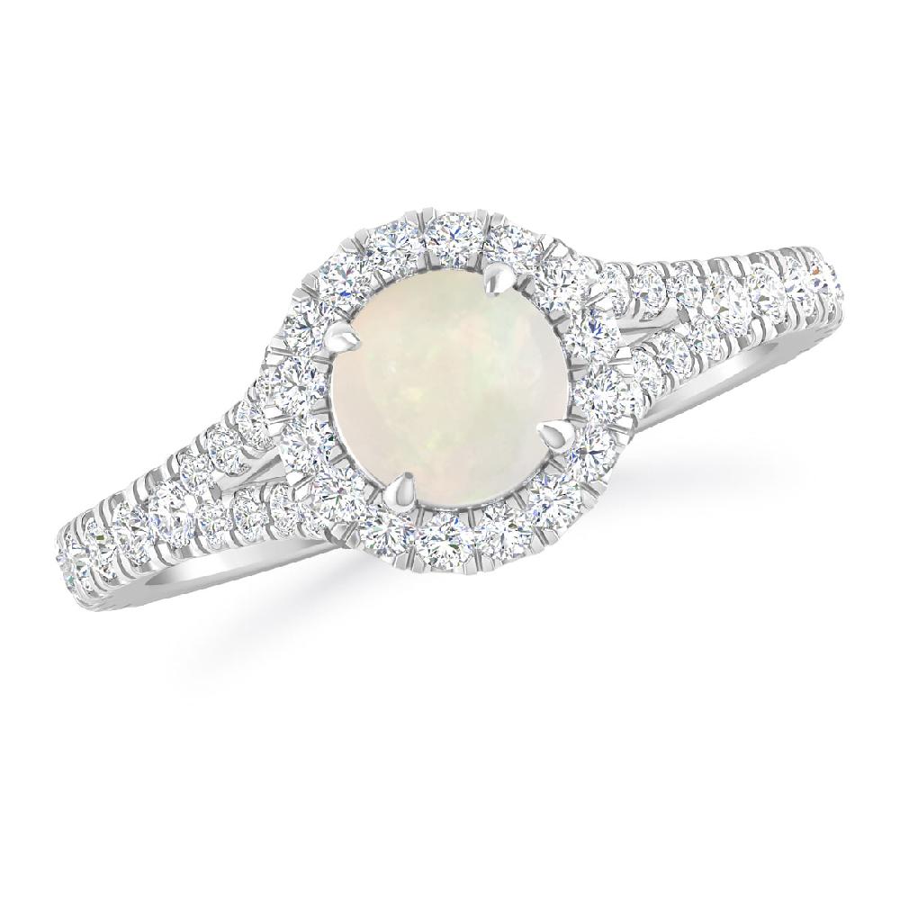 White Gold - Opal