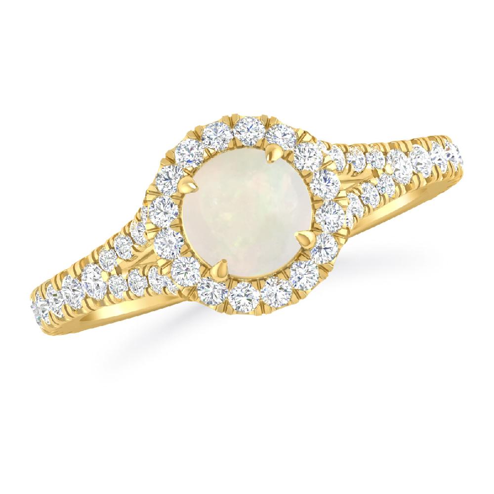 Yellow Gold - Opal