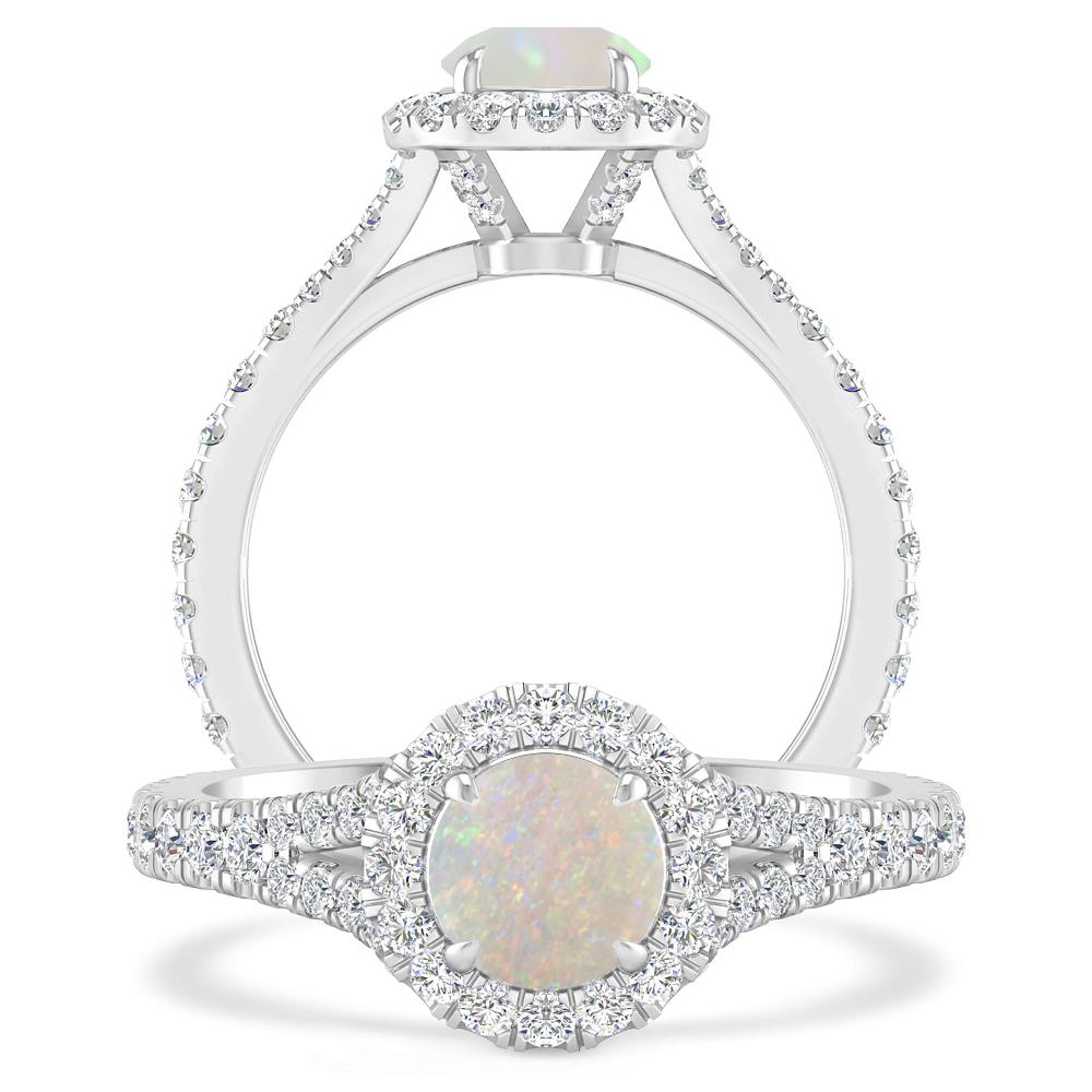 White Gold - Opal