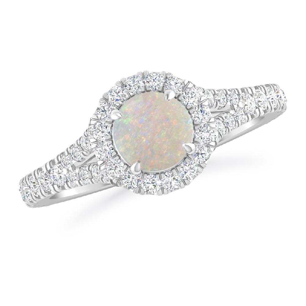 White Gold - Opal