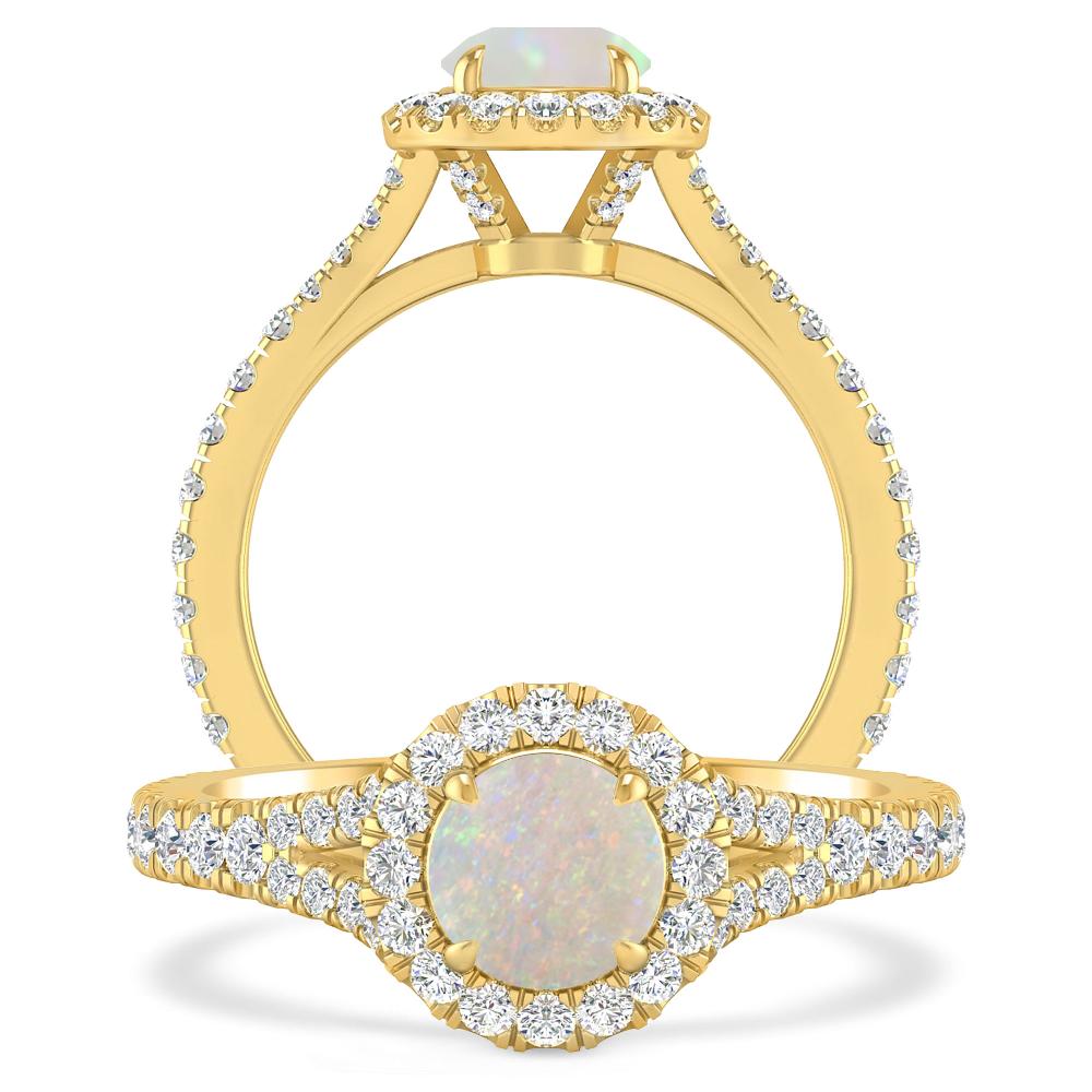 Yellow Gold - Opal