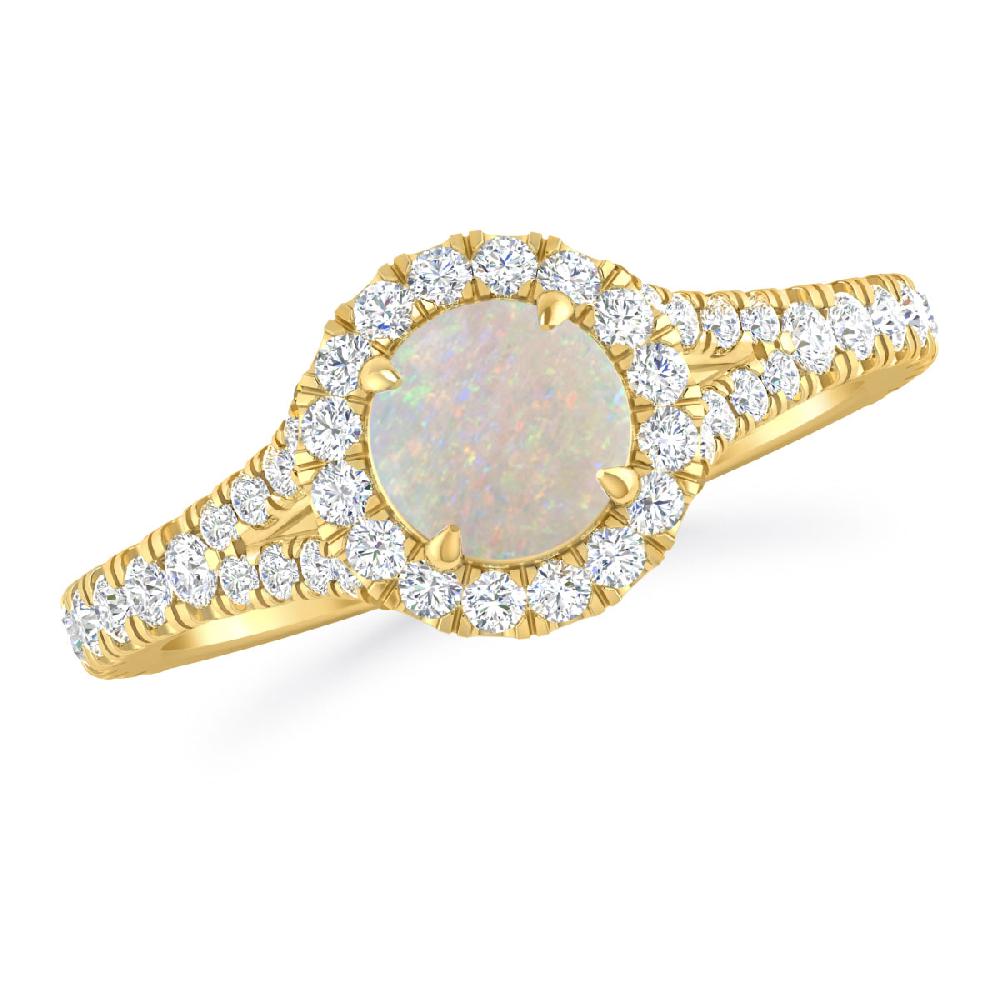 Yellow Gold - Opal