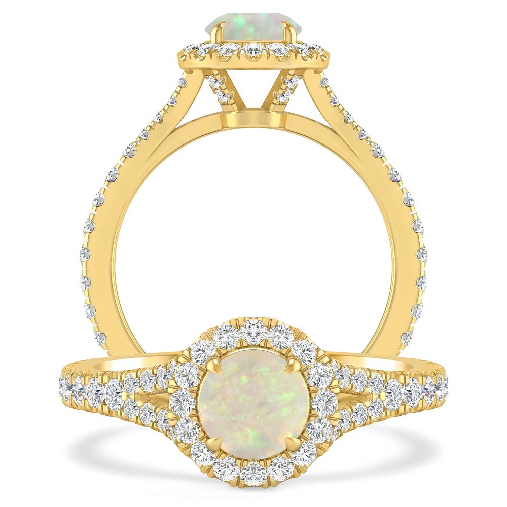 Yellow Gold - Opal