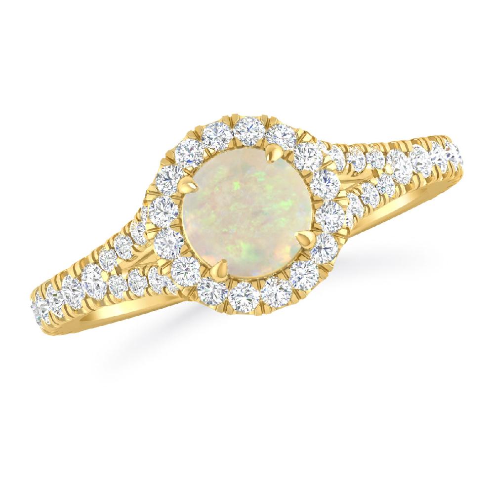 Yellow Gold - Opal