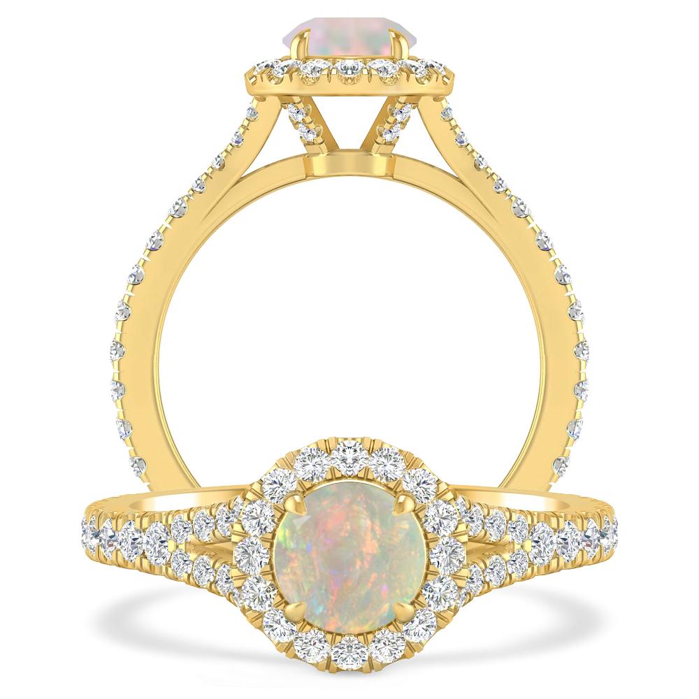 Yellow Gold - Opal