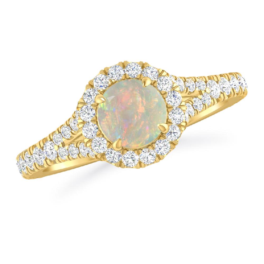 Yellow Gold - Opal