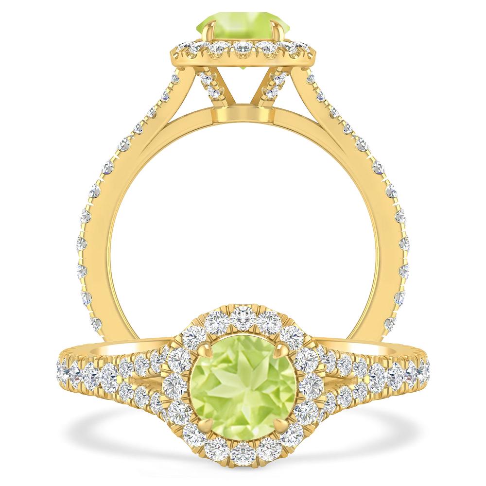 Yellow Gold - Peridot