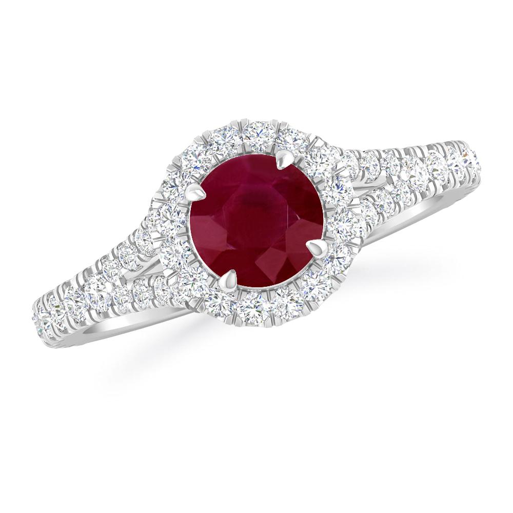 White Gold - Ruby