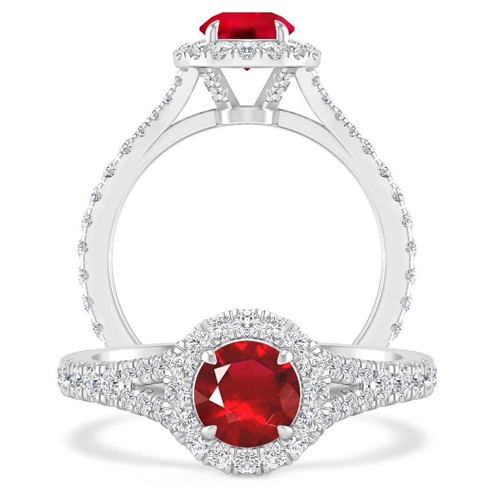 White Gold - Ruby