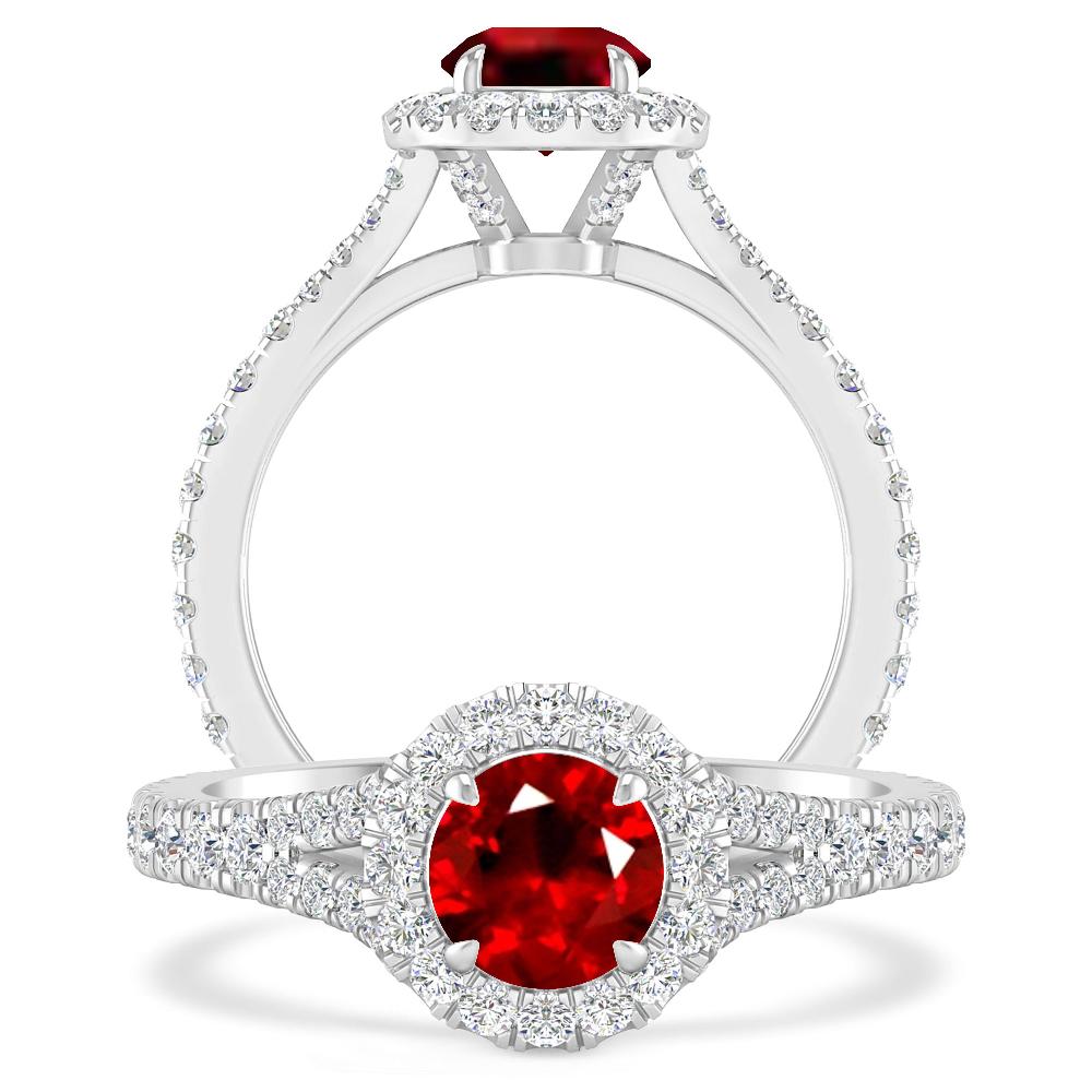 White Gold - Ruby