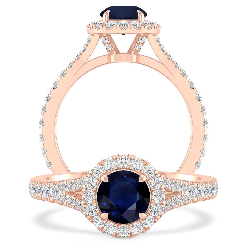 Rose Gold - Sapphire