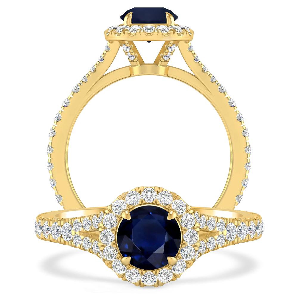 Yellow Gold - Sapphire