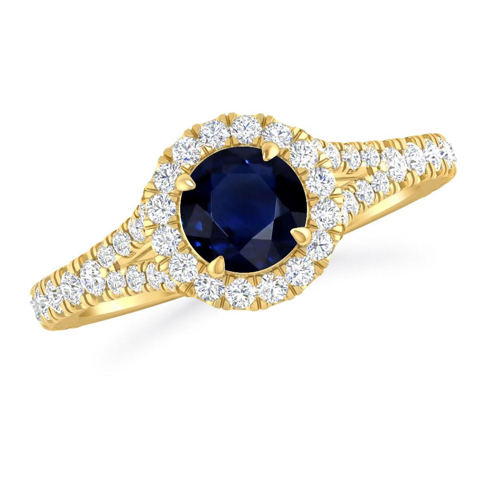 Yellow Gold - Sapphire