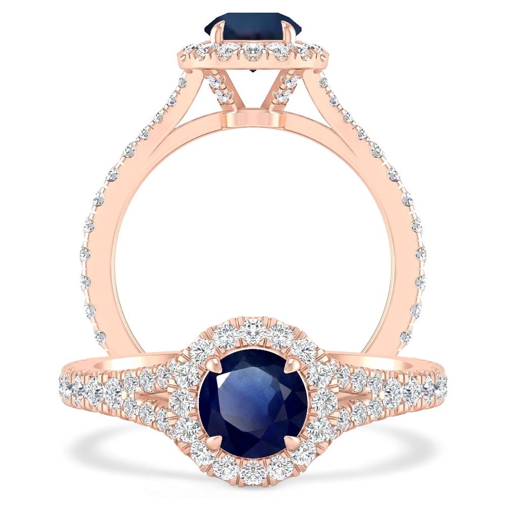 Rose Gold - Sapphire