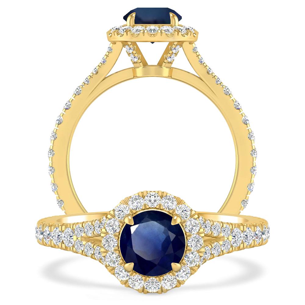 Yellow Gold - Sapphire