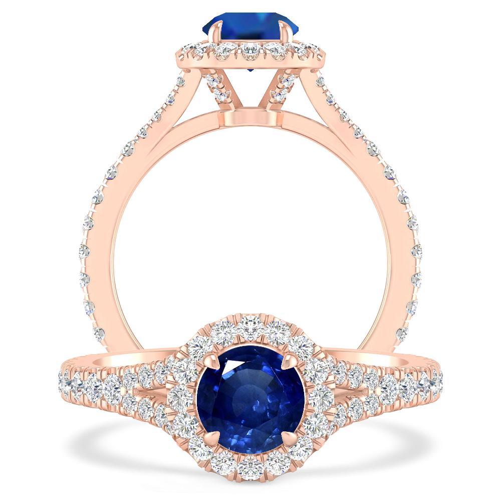 Rose Gold - Sapphire