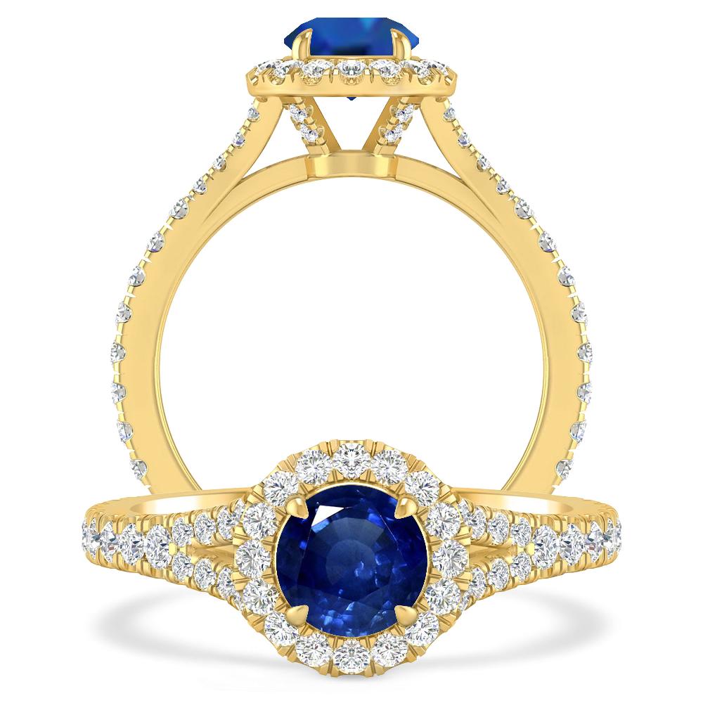 Yellow Gold - Sapphire