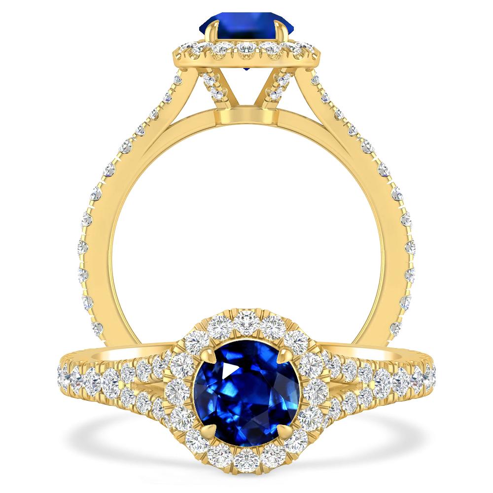 Yellow Gold - Sapphire