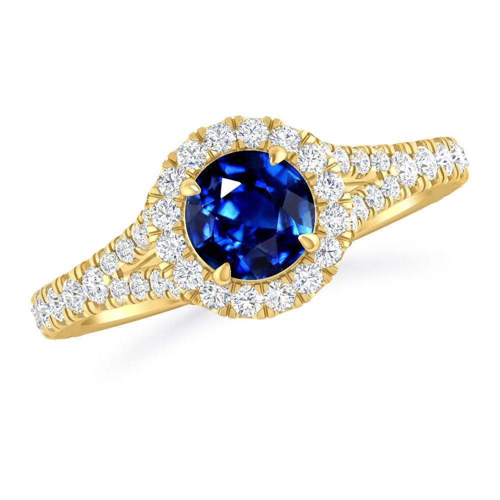 Yellow Gold - Sapphire