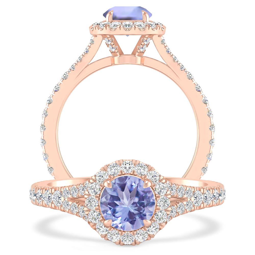 Rose Gold - Tanzanite