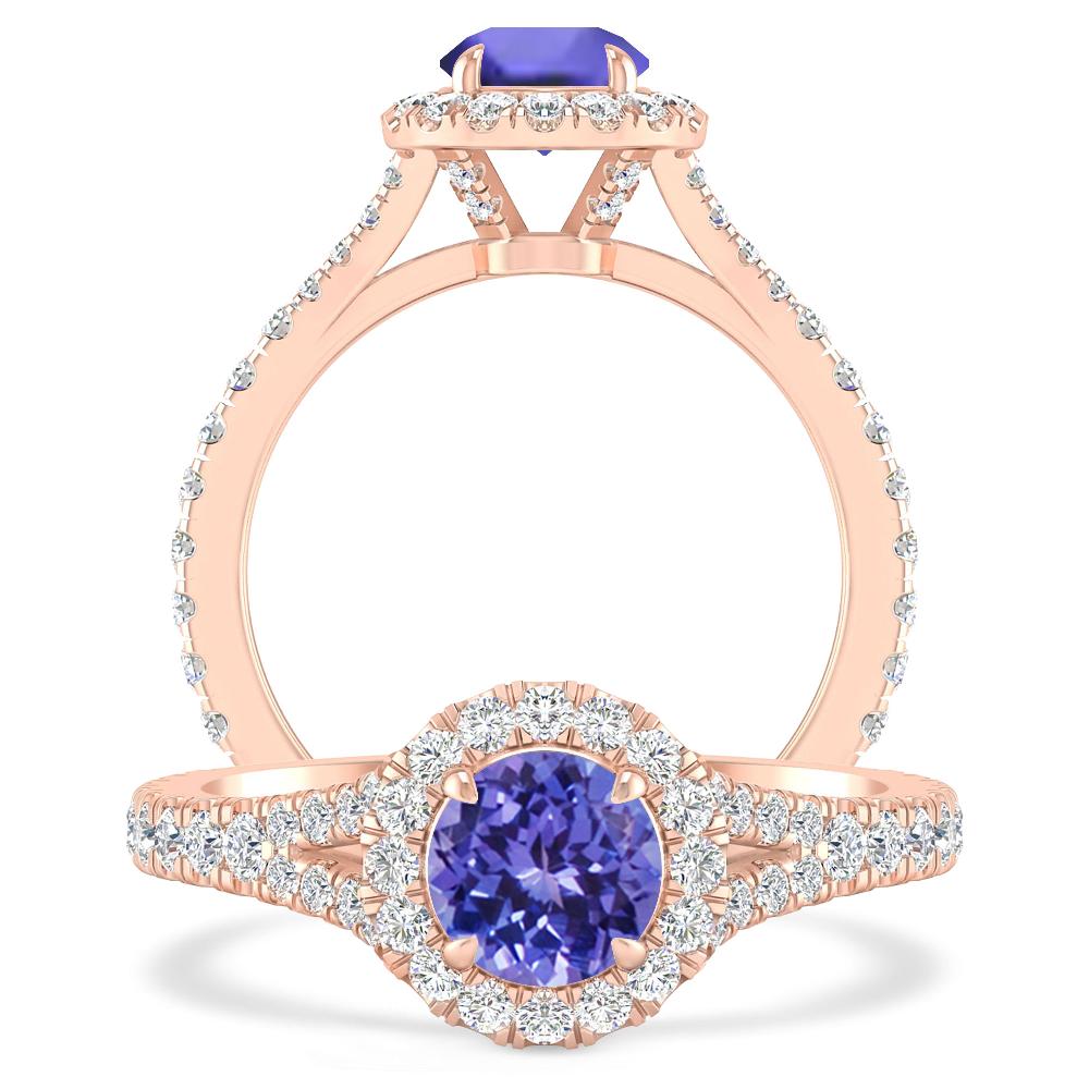 Rose Gold - Tanzanite