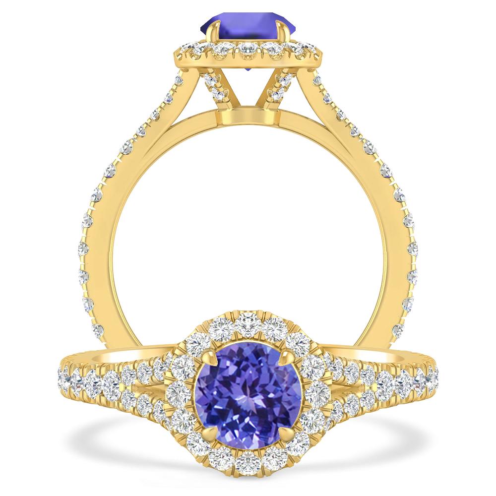 Yellow Gold - Tanzanite