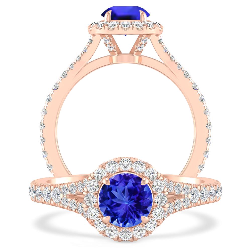 Rose Gold - Tanzanite