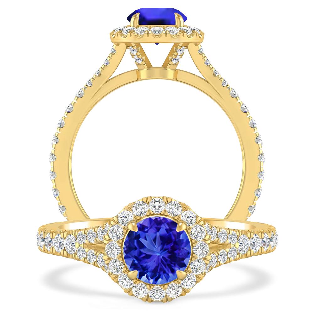 Yellow Gold - Tanzanite