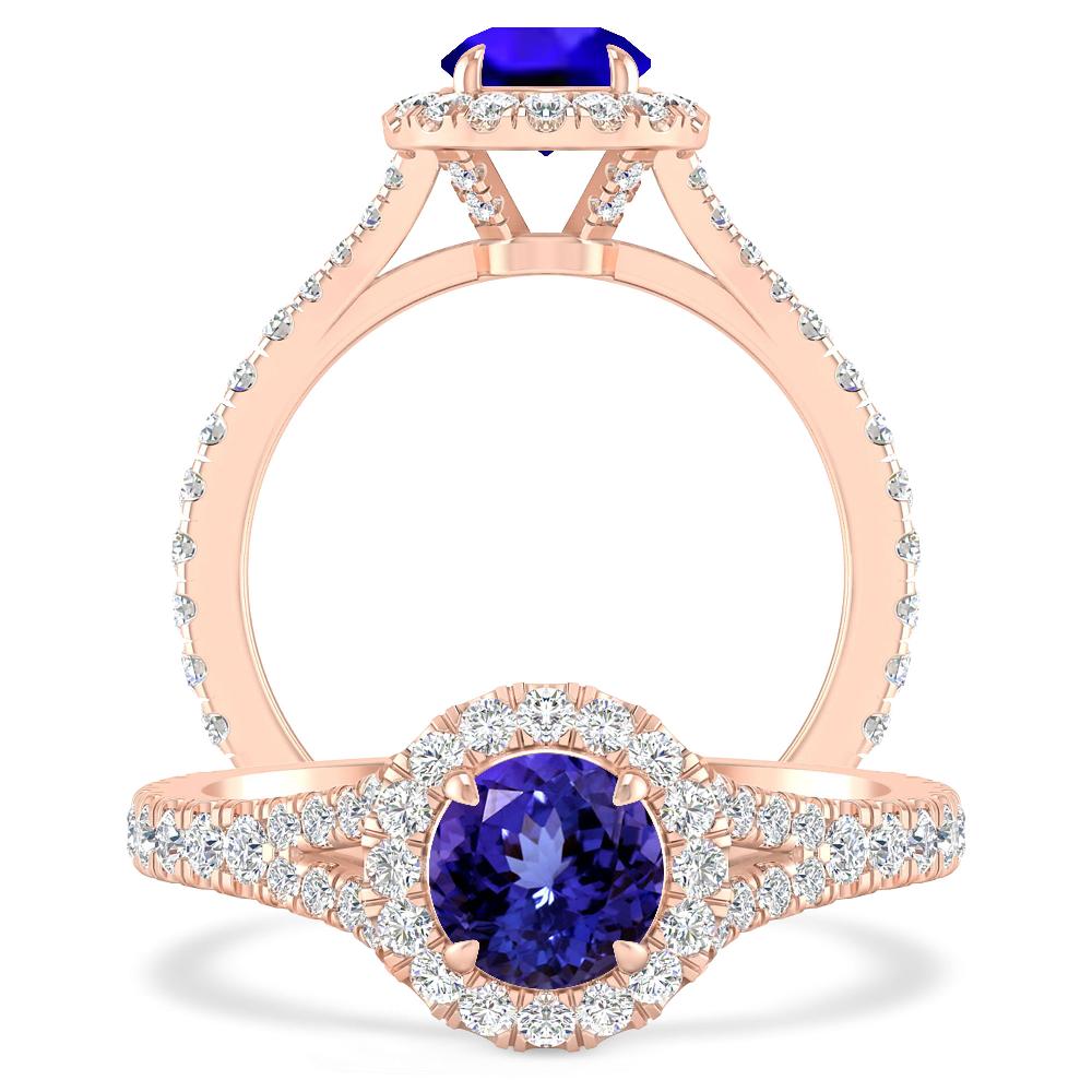 Rose Gold - Tanzanite