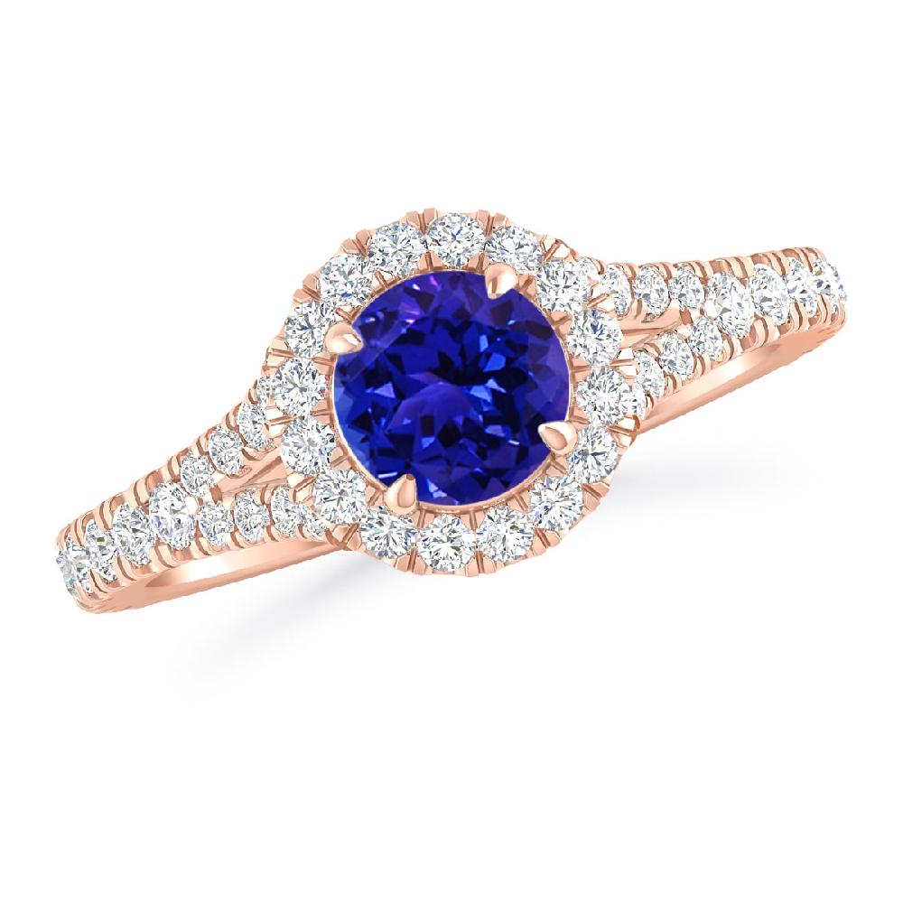 Rose Gold - Tanzanite