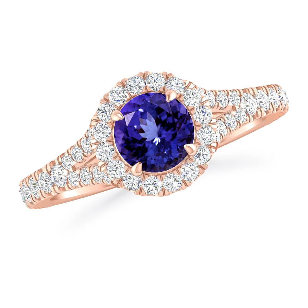 Rose Gold - Tanzanite