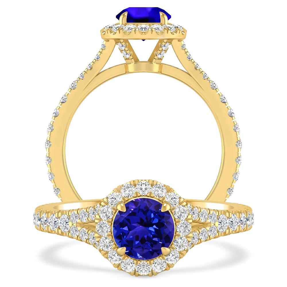 Yellow Gold - Tanzanite