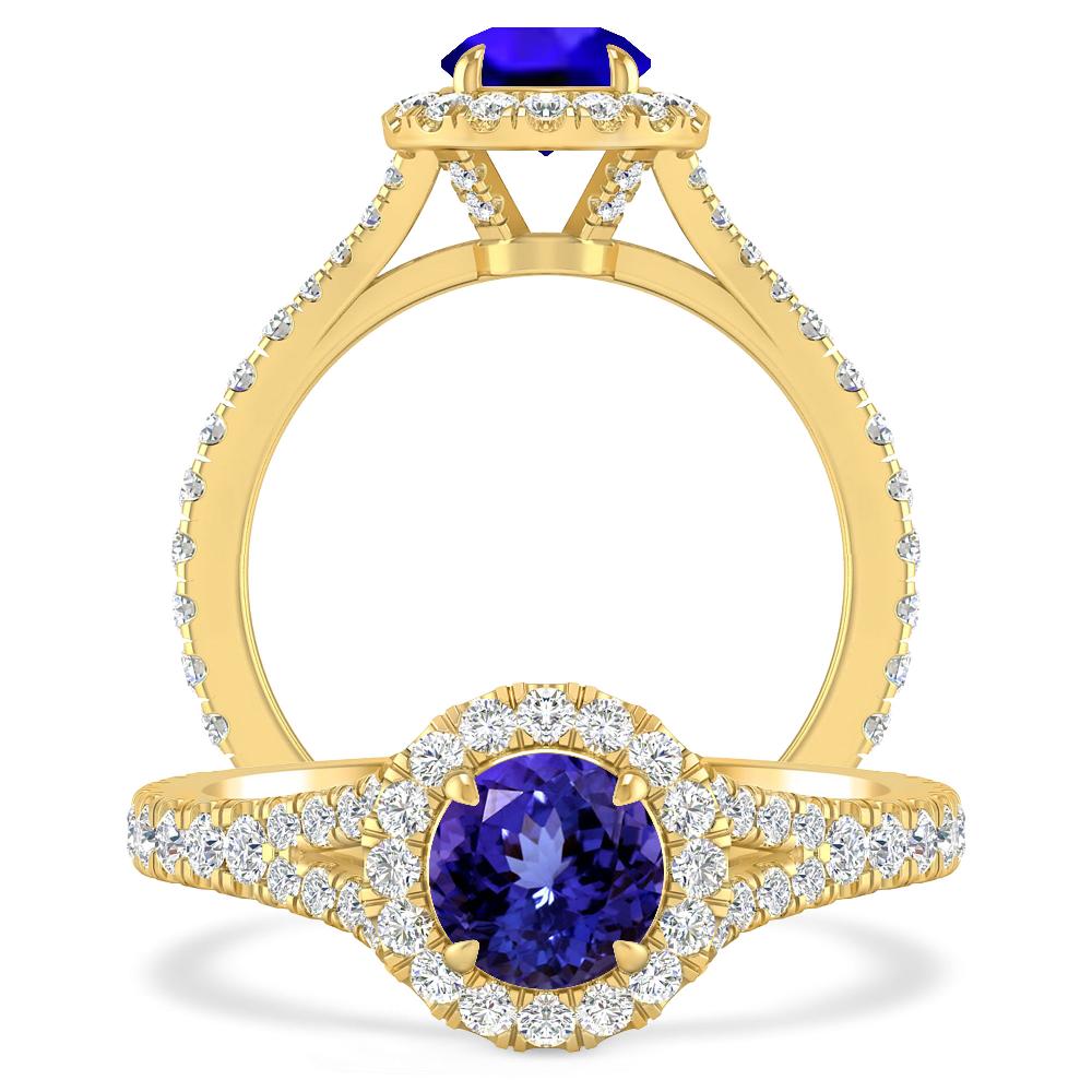 Yellow Gold - Tanzanite