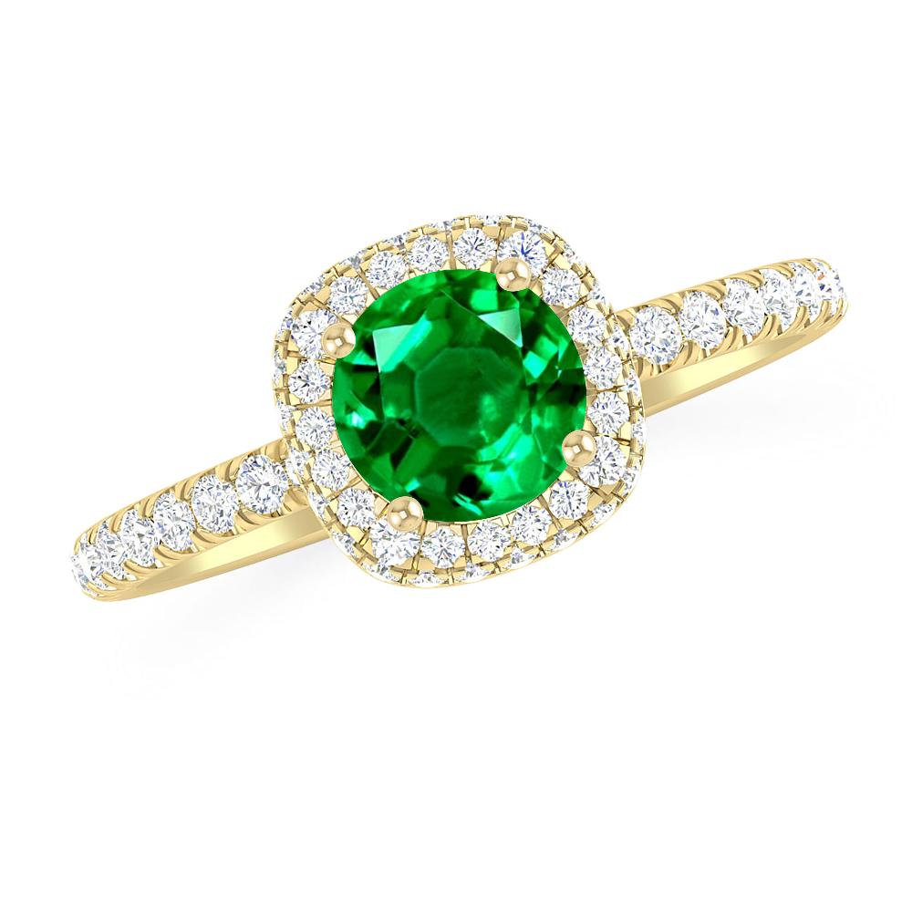 Yellow Gold - Emerald